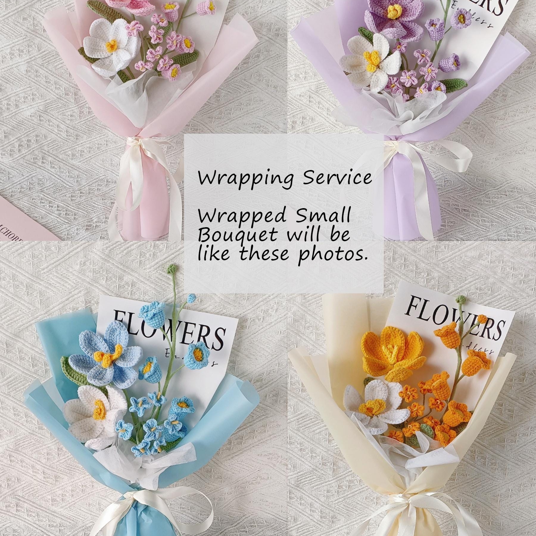 Handmade Crochet Sunflower Bouquet – 5 Styles | Graduation Rose Mini | Forever Flowers - 图片 6