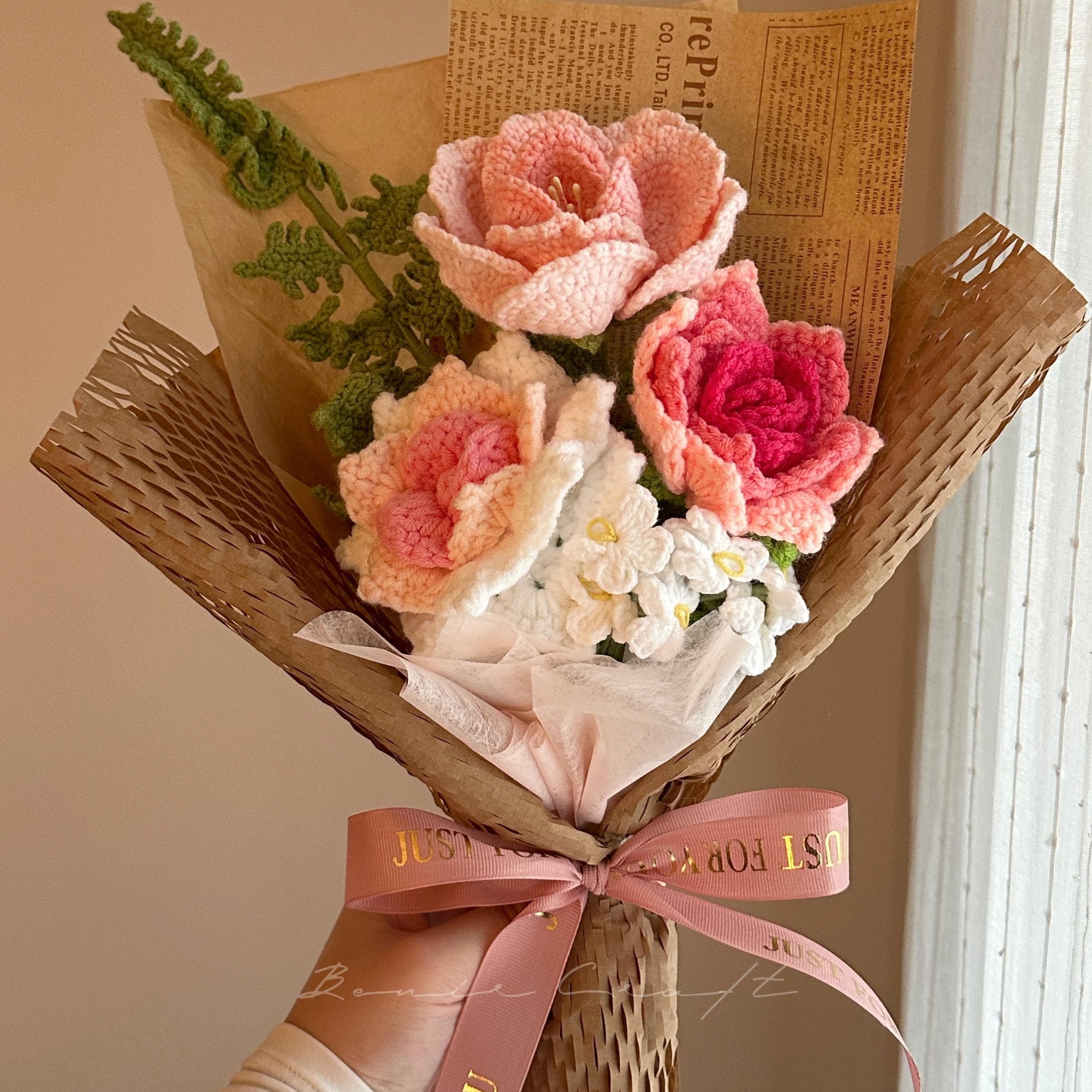 Handmade Crochet Lily Bouquet - 7 Styles | Lily Cosmos Sunflower | Forever Gift - 图片 2