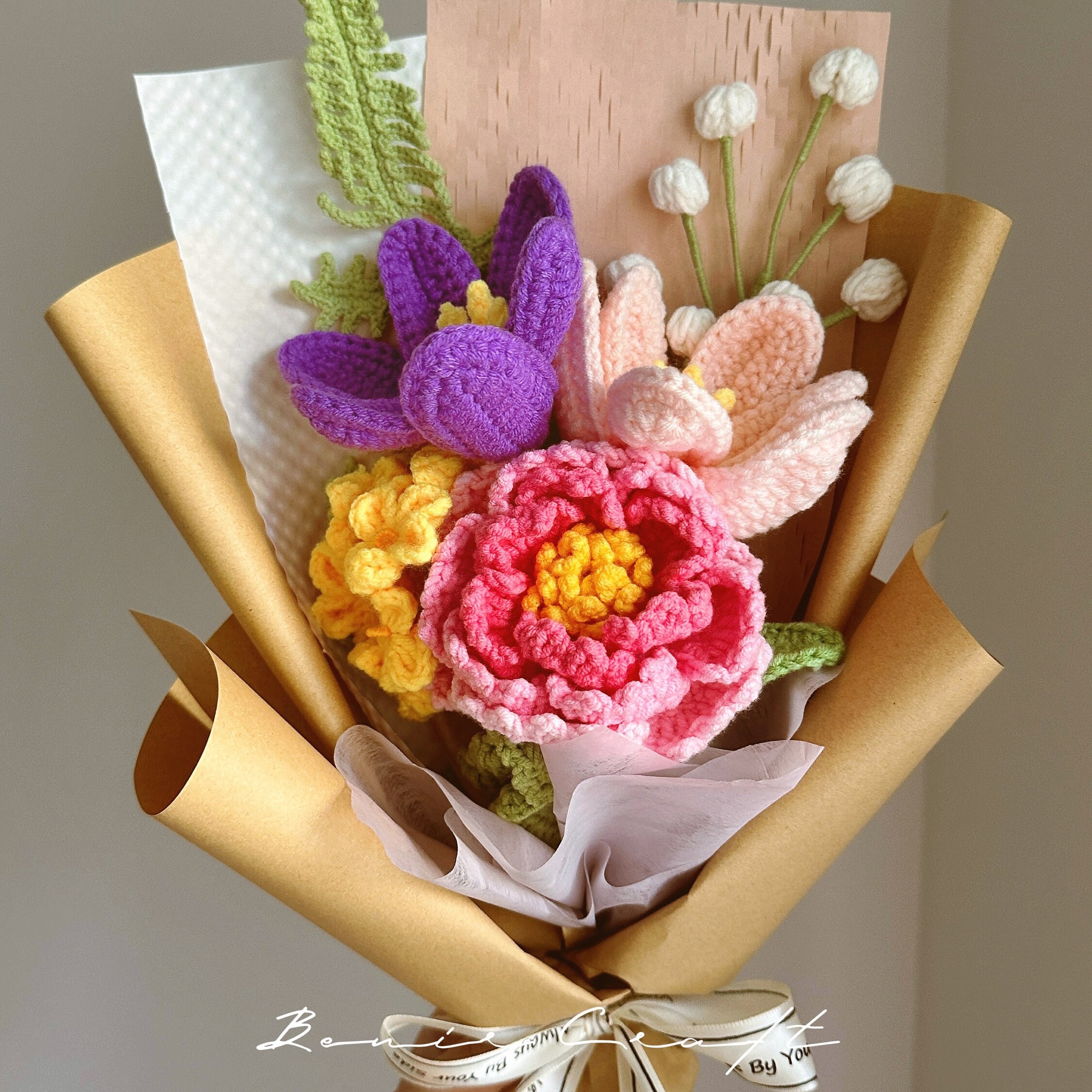 Handmade Crochet Sunflower Wildflower Bouquet - 6 Styles | Forever Gift - 图片 5