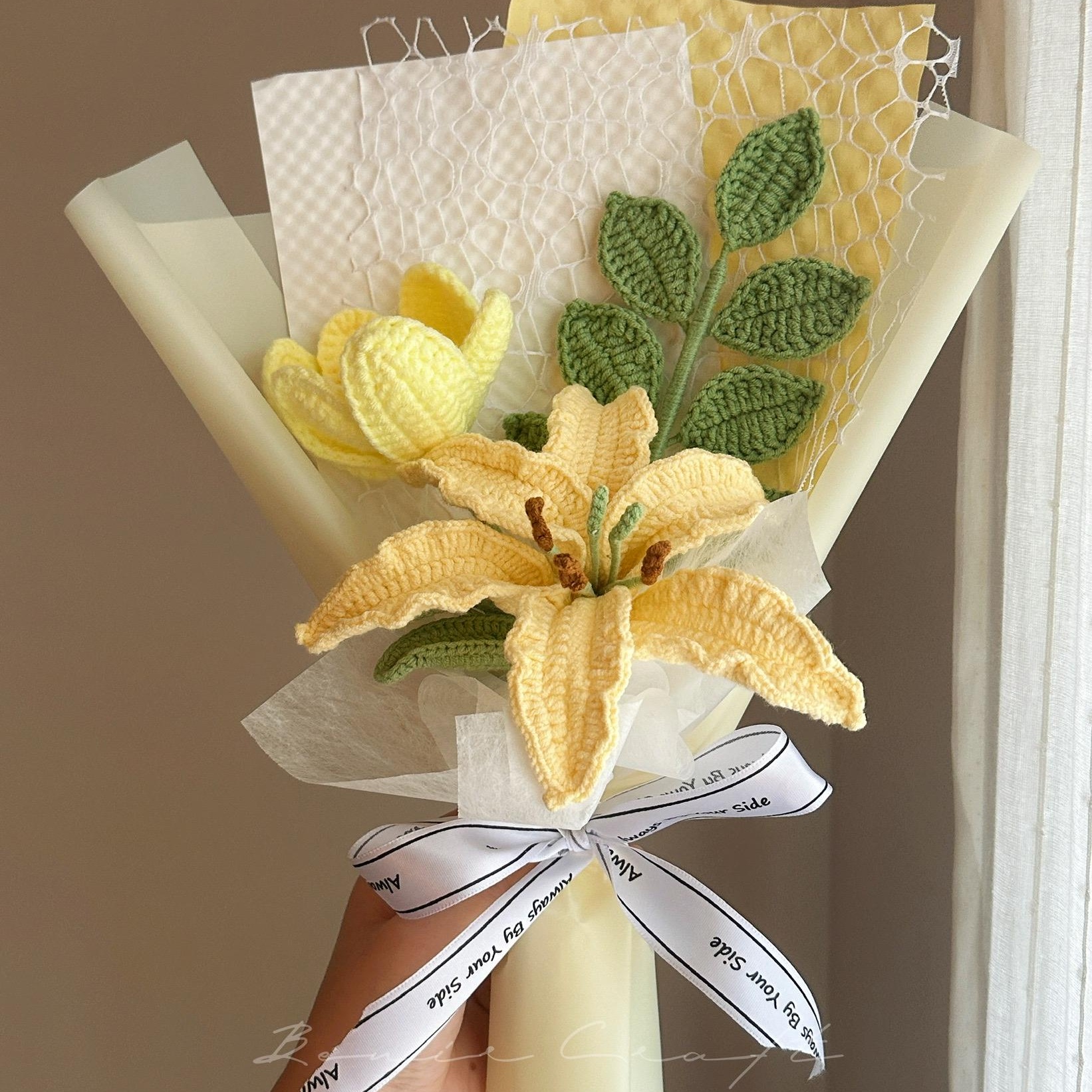 Handmade Crochet Sunflower Bouquet - 12 Styles | Sunflower Lily Peony | Forever Gift - 图片 13