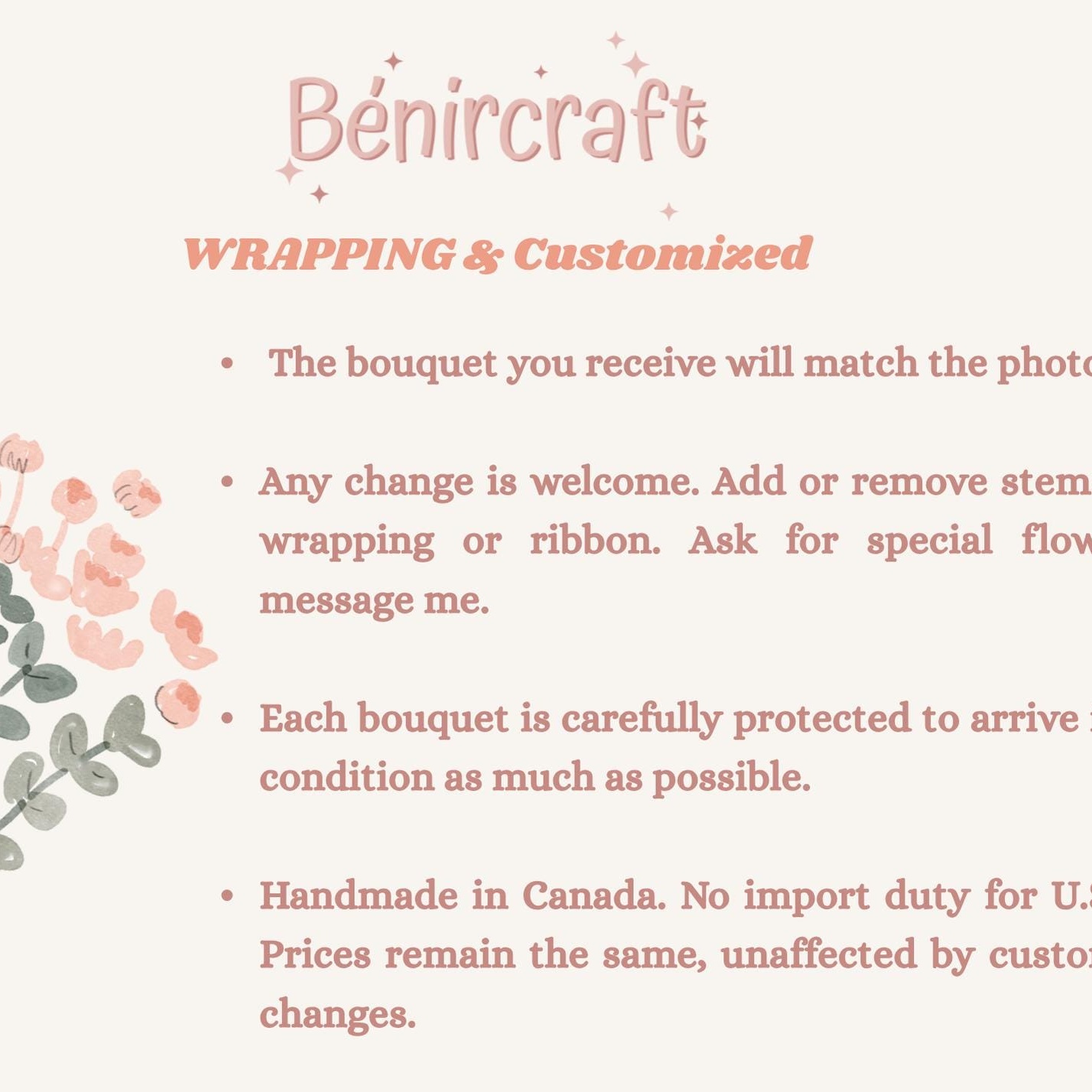 Handmade Crochet Flower Bouquet - 7 Styles | Lily Peony Tulip Blue | Forever Gift - 图片 2
