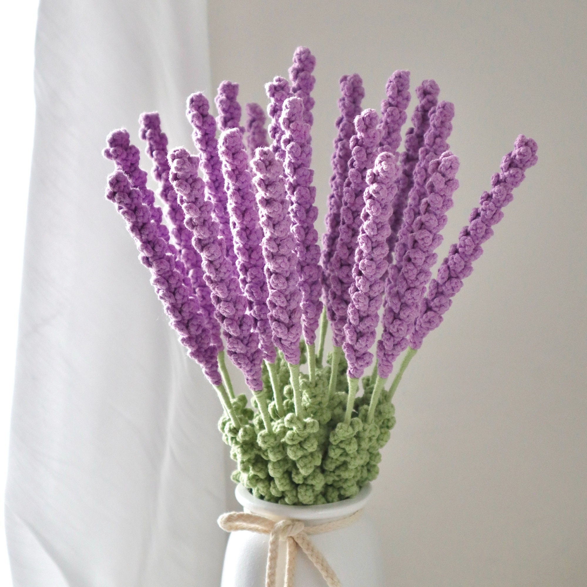 Handmade Crochet Lavender Bundle | Purple Forever Flowers | Home Decor Gift - 图片 2