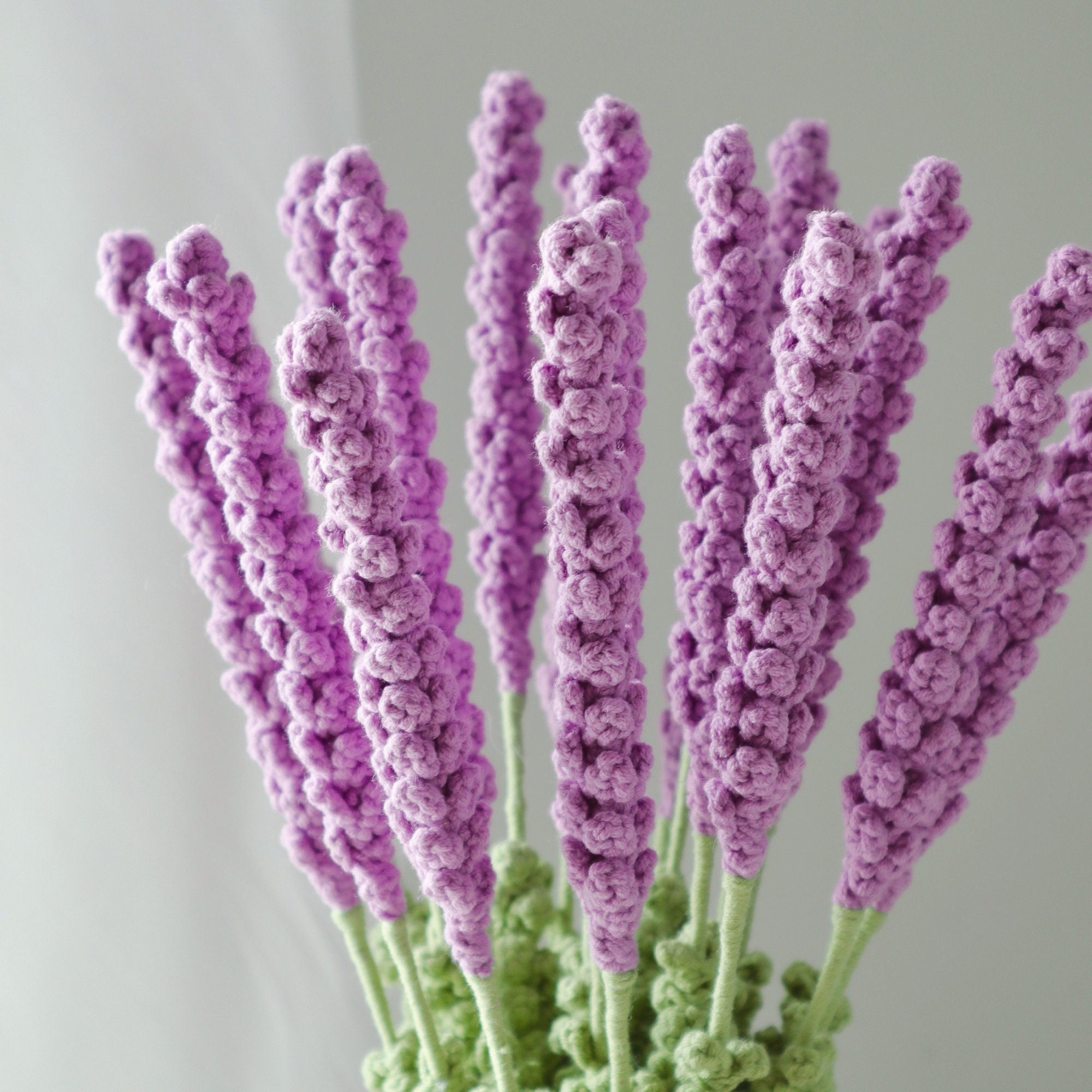 Handmade Crochet Lavender Bundle | Purple Forever Flowers | Home Decor Gift - 图片 3
