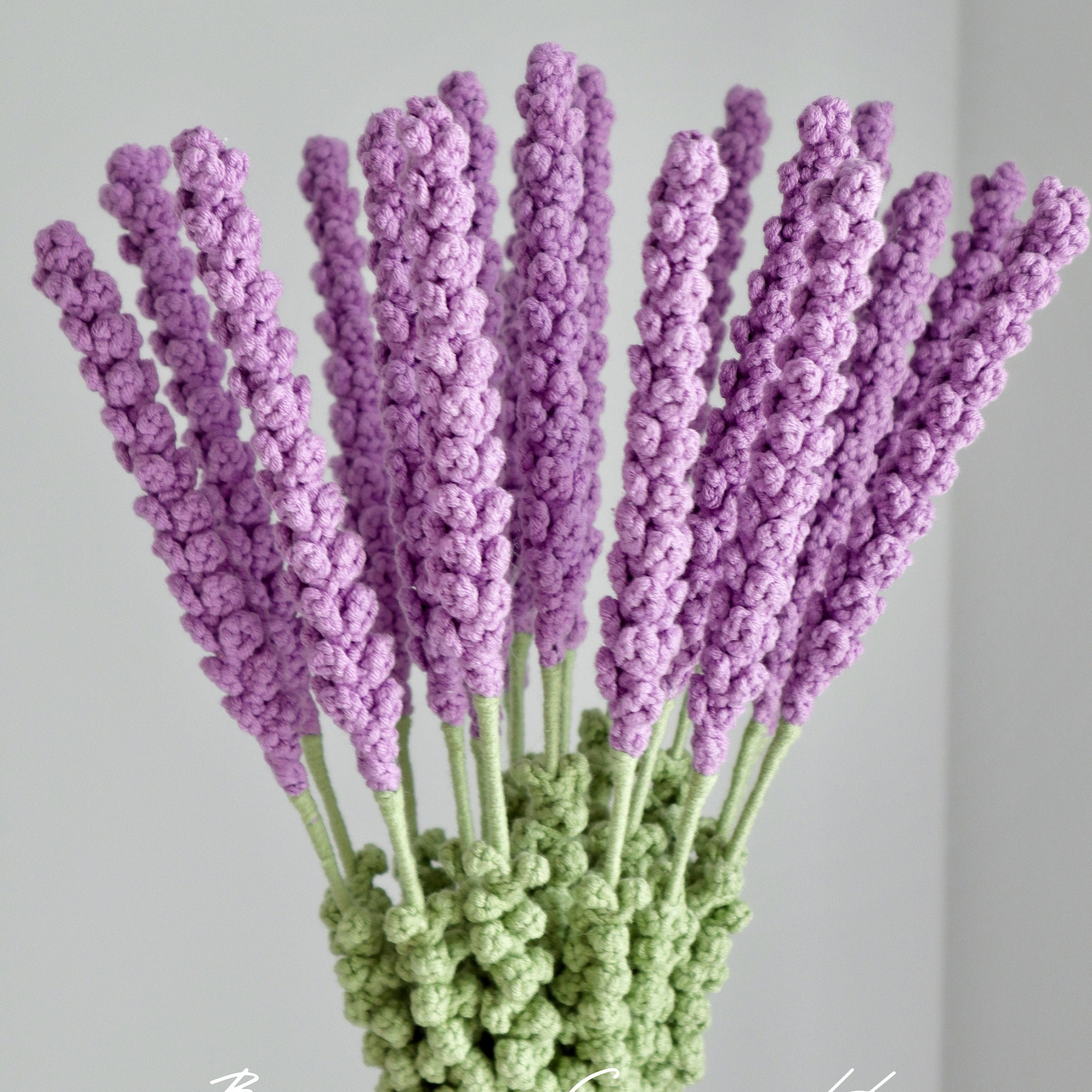 Handmade Crochet Lavender Bundle | Purple Forever Flowers | Home Decor Gift - 图片 4