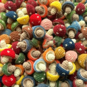 PDF Pattern-Rainbow Mushroom Collection | Crochet Tiny Toadstool Set in 12 Colors